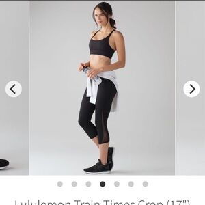 lululemon athletica Black Crop Capris
